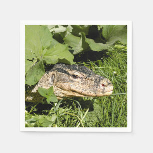 Serviette En Papier Lézard de moniteur de l'eau
