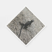 Serviette En Papier Lézard noir (Coin)