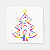Serviette En Papier LGBT+ Fierté Papier de Noël (Devant)