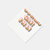Serviette En Papier LGBT Pride Shirt - Sounds Gay I'm In (Coin)