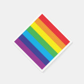 Serviette En Papier Lgbt Rainbow Stripes Lgbt (Coin)