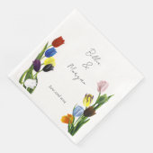Serviette En Papier LGBTQ plus Fleurs tulipes (Coin)