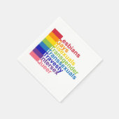 SERVIETTE EN PAPIER LGBTTIQ (Coin)