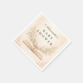 Serviette En Papier L'histoire commence Baby Shower (Coin)