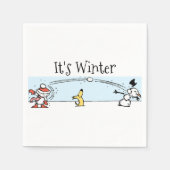 Serviette En Papier L'hiver (Devant)