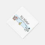 Serviette En Papier L'hiver (Coin)