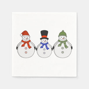 Serviette En Papier L'hiver des neiges est arrivé