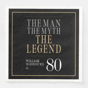 Serviette En Papier L'Homme La Légende Le Mythe 80e Anniversaire