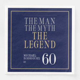 Serviette En Papier L'Homme La Légende Mythique 60e Anniversaire