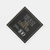 Serviette En Papier L'Homme Le Mythe La Légende 100e anniversaire (Coin)