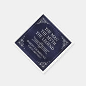 Serviette En Papier L'homme Le mythe La légende 100e anniversaire Bleu (Coin)