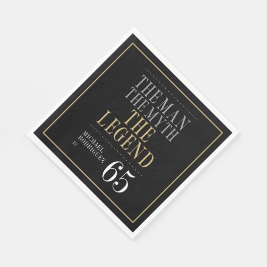 Serviette En Papier L'Homme Le Mythe La Légende 65e anniversaire (Coin)