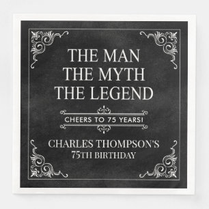 Serviette En Papier L'Homme Le Mythe La Légende 75e Anniversaire