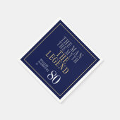 Serviette En Papier L'Homme Le Mythe La Légende 80e anniversaire (Coin)