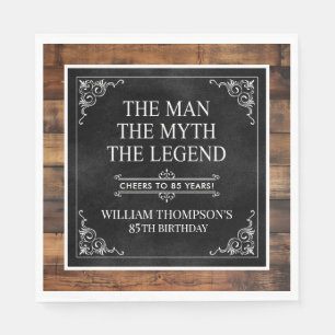 Serviette En Papier L'Homme Le Mythe La Légende 85e Anniversaire