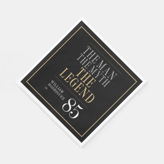 Serviette En Papier L'Homme Le Mythe La Légende 85e anniversaire (Coin)