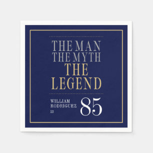 Serviette En Papier L'Homme Le Mythe La Légende 85e Anniversaire