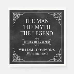 Serviette En Papier L'Homme Le Mythe La Légende 85e Anniversaire