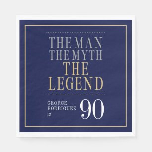 Serviette En Papier L'Homme Le Mythe La Légende 90e anniversaire