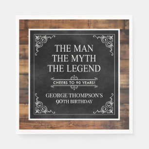 Serviette En Papier L'Homme Le Mythe La Légende 90e Anniversaire