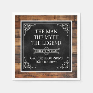 Serviette En Papier L'Homme Le Mythe La Légende 90e Anniversaire