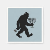 Serviette En Papier L'Humour juif Bigfoot Hanoukka Chanukah Hilarié (Devant)
