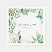 Serviette En Papier Liage minimaliste simple (Devant)