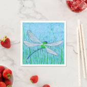 Serviette En Papier libellule (En situation)