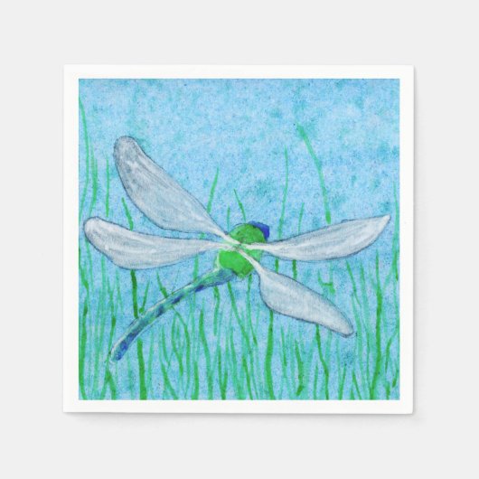 Serviette En Papier libellule (Devant)