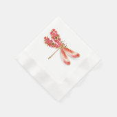 Serviette En Papier libellule de fleurs avec sakura de bijoux (Coin)