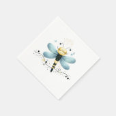 Serviette En Papier Libellule fantaisiste endormie (Coin)