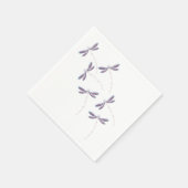 Serviette En Papier Libellules en vol (Coin)