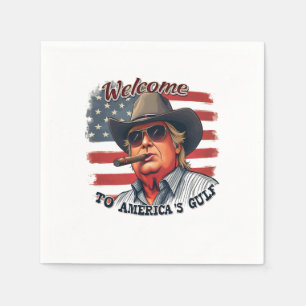 Serviette En Papier Liberté aux Américains du golfe Américain Trump
