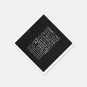 Serviette En Papier Liberté d'expression Déclaration des droits Texte (Coin)