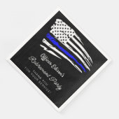 Serviette En Papier LIBERTÉ Police Parti de retraite militaire (Coin)