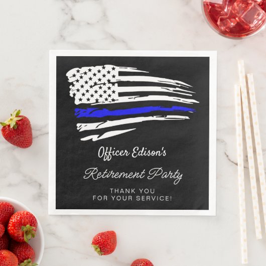 Serviette En Papier LIBERTÉ Police Parti de retraite militaire (En situation)