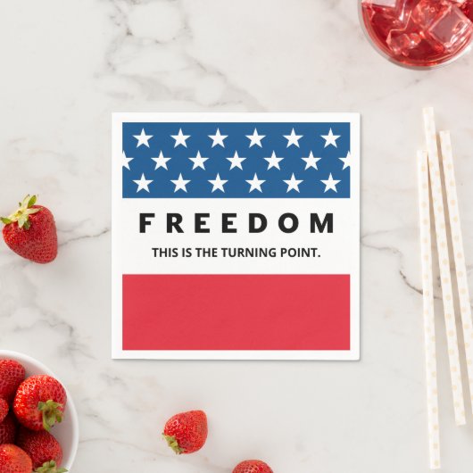 Serviette En Papier Liberté Un Véritable Patriote (En situation)
