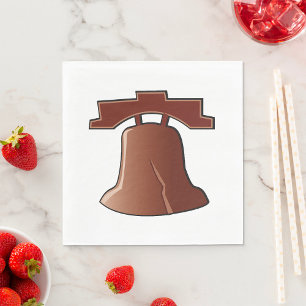 Serviette En Papier Liberty moderne Bell Patriotique Philadelphie Icon