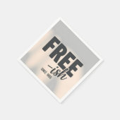 Serviette En Papier Libre depuis 1865 (Coin)