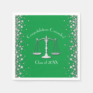 Serviette En Papier Licence d'avocat Green Lver