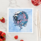 Serviette En Papier Licorne (En situation)