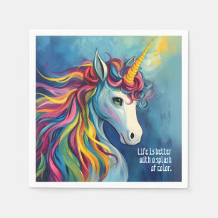 Serviette En Papier Licorne 2