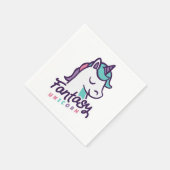 Serviette En Papier Licorne Fantastique (Coin)