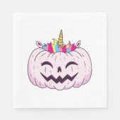 Serviette En Papier licorne Halloween      (Devant)