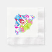 Serviette En Papier licorne mignonne Napkin (Devant)