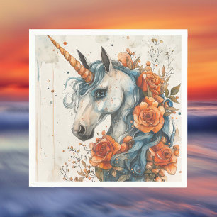 Serviette En Papier licorne mythique