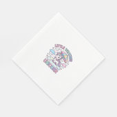 Serviette En Papier Licorne Petite Licorne Météo Conception Graphique  (Coin)