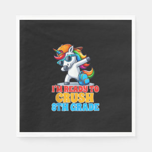 Serviette En Papier Licorne qui fait dab en 8e année Je suis prêt à éc