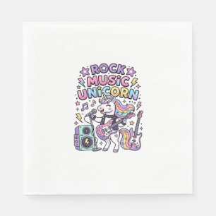 Serviette En Papier Licorne Rock Musique Licorne Charme Marketplace Ar
