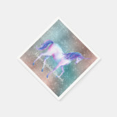 Serviette En Papier Licorne scintillante (Coin)